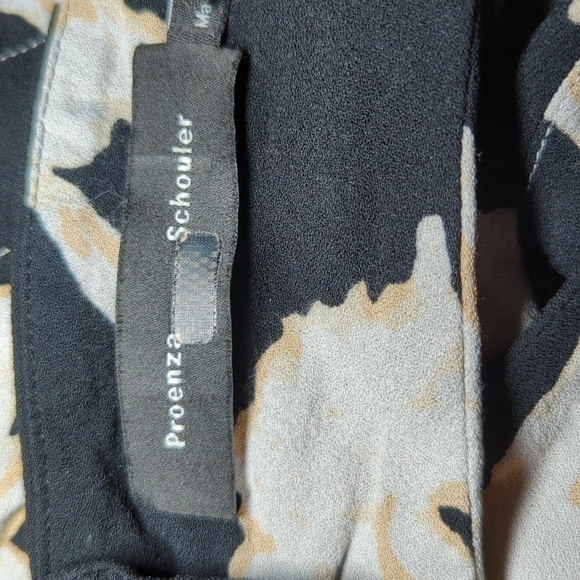 Proenza Schouler Cutout Wrap-effect Pleated Floral-print Georgette Maxi Dress 8 - Picture 6 of 7